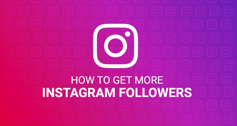 Graphic with Instagram logo on a purple gradient background with the text 'HOW TO GET MORE INSTAGRAM FOLLOWERS'.