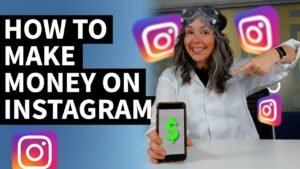 Khushgawar andaz mein Instagram se earning ke tips batati ek khatoon